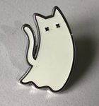 Ghost Cat enamel pin - Glow In The Dark